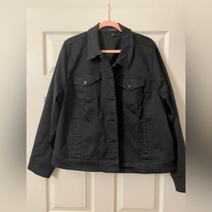 Lane Bryant Black Denim Jacket